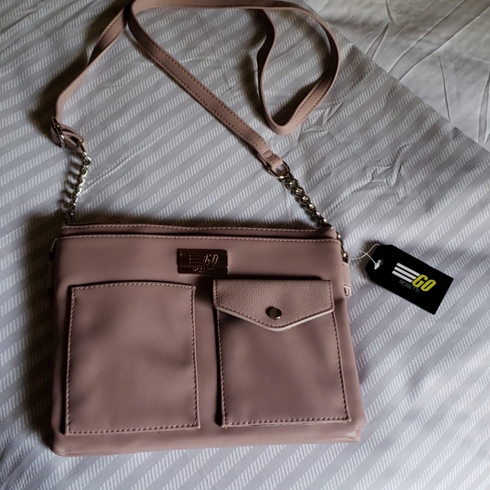 NWT Rosetta Go mauve crossbody bag purse